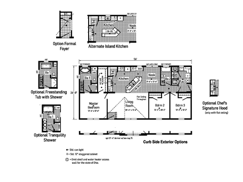 Cypress | 3 bedroom, 2 bathroom, 1493 sqft home | Built by Cavco - Goshen in Goshen, IN.
