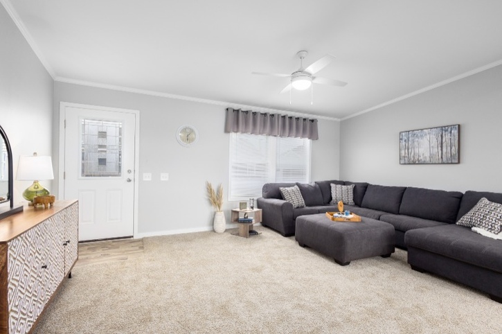 Sapphire 28523A | 3 bedroom, 2 bathroom, 1387 sqft home | Built by Cavco - Dorchester in Dorchester, WI.