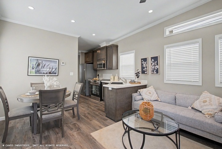 The Wedge 13442S | 2 bedroom, 1 bathroom, 497 sqft home | Built by Cavco - Ocala in Ocala, FL.