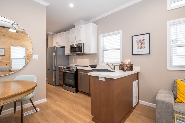 The Wedge 13442S | 2 bedroom, 1 bathroom, 497 sqft home | Built by Cavco - Ocala in Ocala, FL.