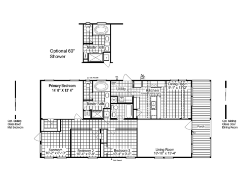 Great Escape 28603G | 3 bedroom, 2 bathroom, 1458 sqft home | Built by Cavco - Fort Worth in Fort Worth, TX.