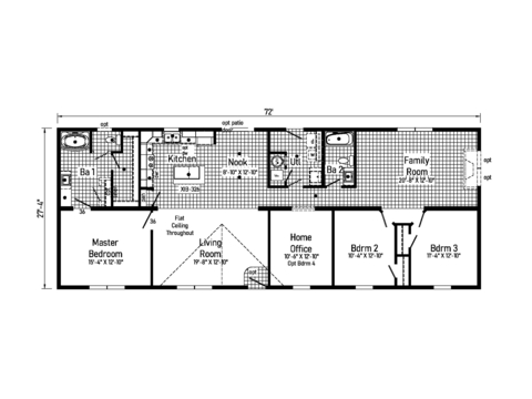 Shenandoah Max 28 28723A | 3 bedroom, 2 bathroom, 1968 sqft home | Built by Cavco - Crouse in Crouse, NC.