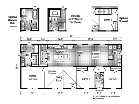 Bellatrix 28603B | 3 bedroom, 2 bathroom, 1600 sqft home. Built by Cavco - Clarion in Shippenville, PA