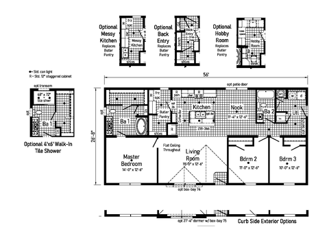 Essence 16 | 3 bedroom, 2 bathroom, 1493 sqft home | Built by Cavco - Goshen in Goshen, IN.