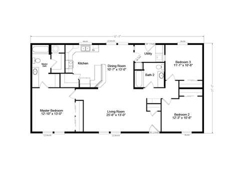 Columbia 28523B | 3 bedroom, 2 bathroom, 1404 sqft home | Built by Cavco - Millersburg in Millersburg, OR.