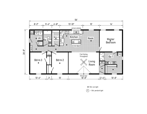 Elite 28563F | 3 bedroom, 2 bathroom, 1493 sqft home. Built by Cavco - Clarion in Shippenville, PA.