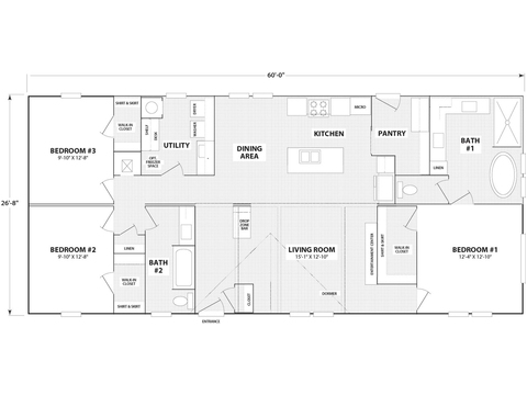 Atmos 28603A | 3 bedroom, 2 bathroom, 1600 sqft home | Nationally Available