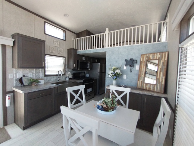 Country Manor 100178 Park Model | 2 bedroom, 1 bathroom, 399 sqft home. Built by Cavco - Nappanee in Nappanee, IN.