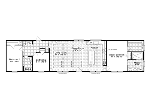 Santa Fe 16763G | 3 bedroom, 2 bathroom, 1178 sqft home | Built by Cavco - Austin in Austin, TX.