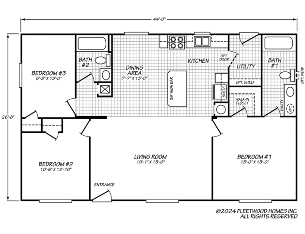 Broadmore 28443B Manufactured Home from Fleetwood Homes, a Cavco Company