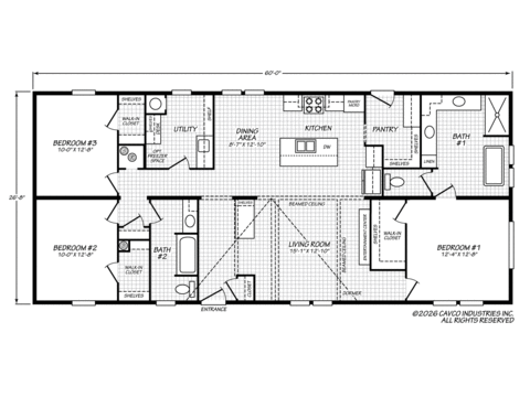 The Atmos - Nationally Available Home | 3 bedroom, 2 bathroom, 1600 sqft home