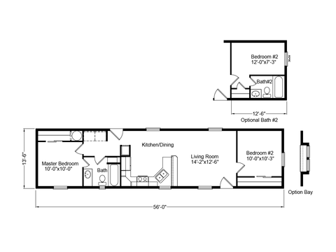 American Freedom I | 2 bedroom, 1 bathroom, 756 sqft home | Built by Cavco - Millersburg in Millersburg, OR.