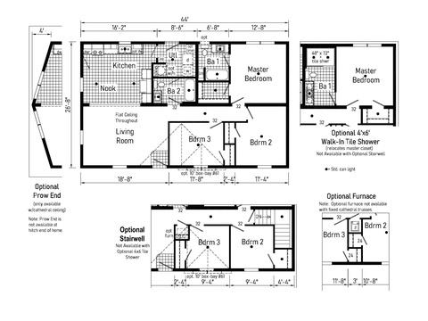 Retreat | 3 bedroom, 2 bathroom, 1173 sqft home | Built by Cavco - Dorchester in Dorchester, WI.
