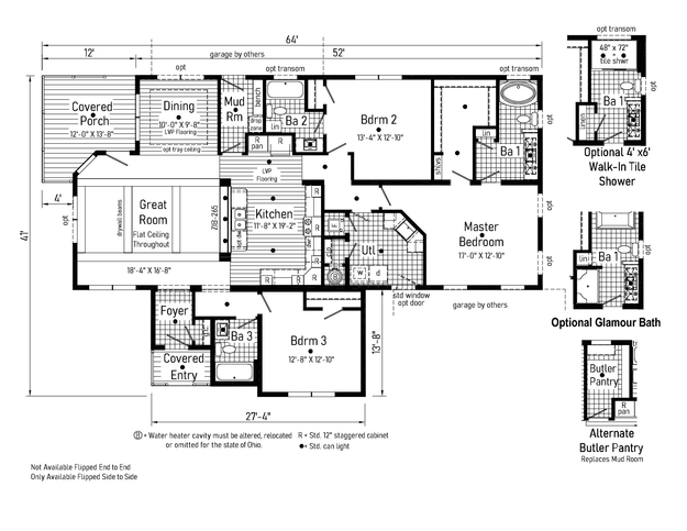Ultra 3 | 3 bedroom, 3 bathroom, 2069 sqft home | Built by Cavco - Goshen in Goshen, IN.