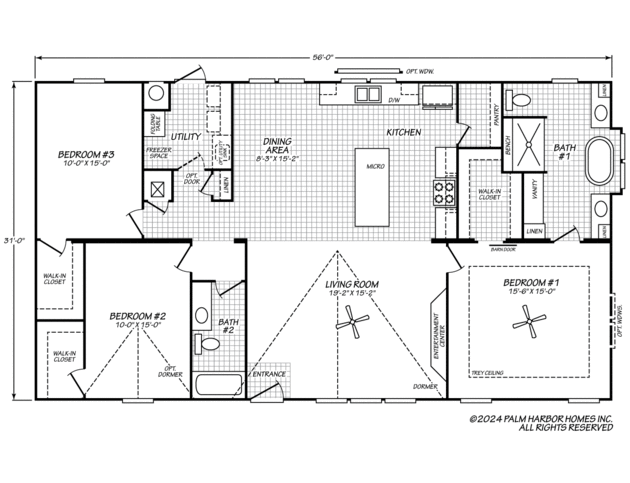 The Urban Homestead 32563C Manufactured Home from Palm Harbor Homes, a ...