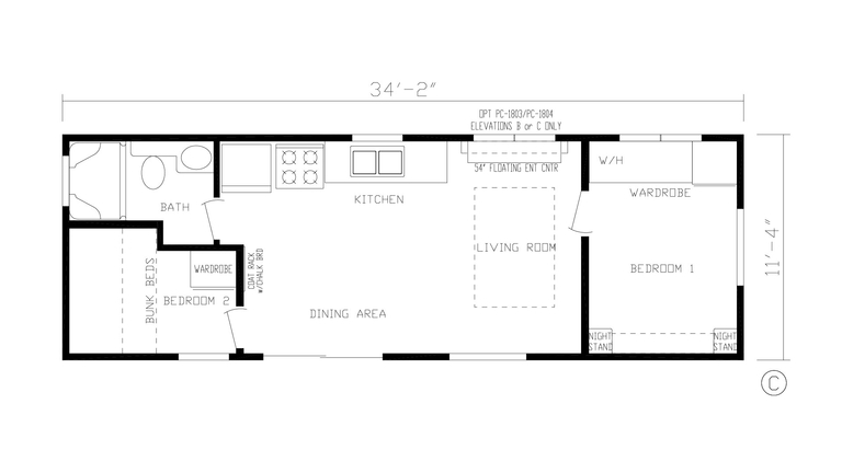 190002 PM Park Model from Fairmont Homes, a Cavco Company