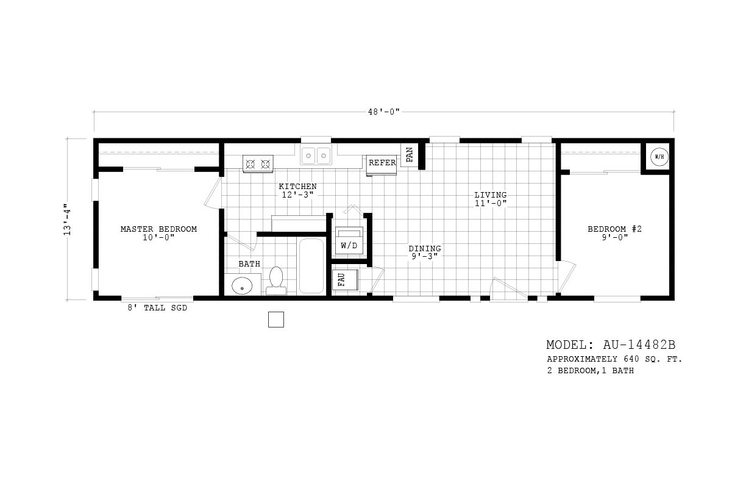 Accessory Dwelling Unit 14482B | 2 bedroom, 1 bathroom, 640 sqft home. Built by Cavco - Phoenix in Phoenix, AZ