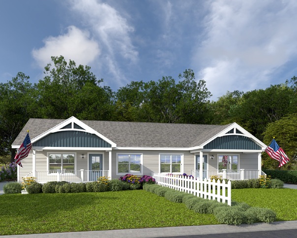 Laurel Ridge Duplex 28644AM | 885 sqft per residence | Built by Cavco - Martinsville in Martinsville, VA.