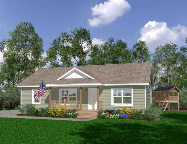Heartland IV | 2-3 bedroom, 2 bathroom, 1327 sqft home | Built by Cavco - Martinsville in Martinsville, VA.