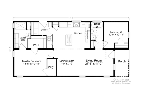 Luca 24482A | 2 bedroom, 2 bathroom, 1020 sqft home. Built by Cavco - Plant City in Plant City, FL.