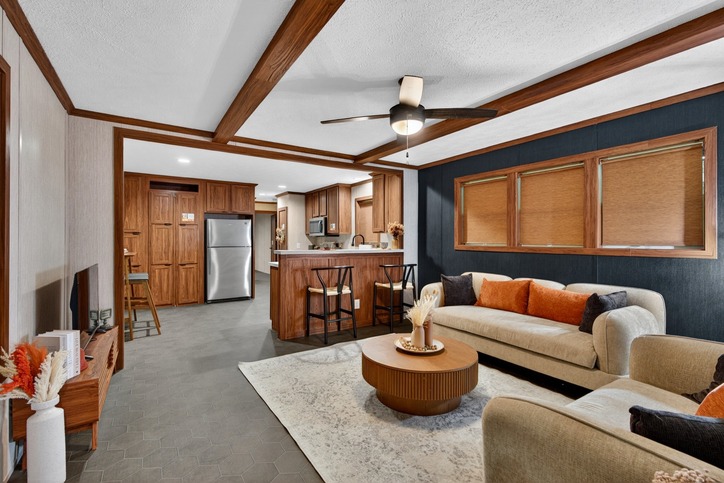 Triton 16682B | 2 bedroom, 2 bathroom, 1020 sqft home. Built by Cavco - Clarion in Shippenville, PA.