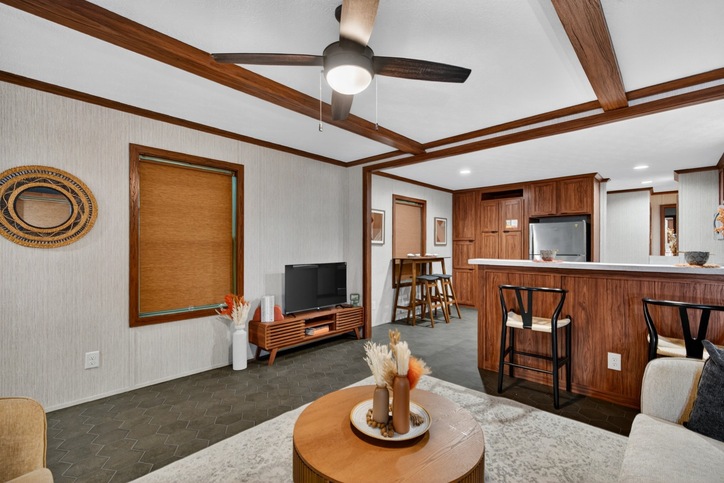 Triton 16682B | 2 bedroom, 2 bathroom, 1020 sqft home. Built by Cavco - Clarion in Shippenville, PA.