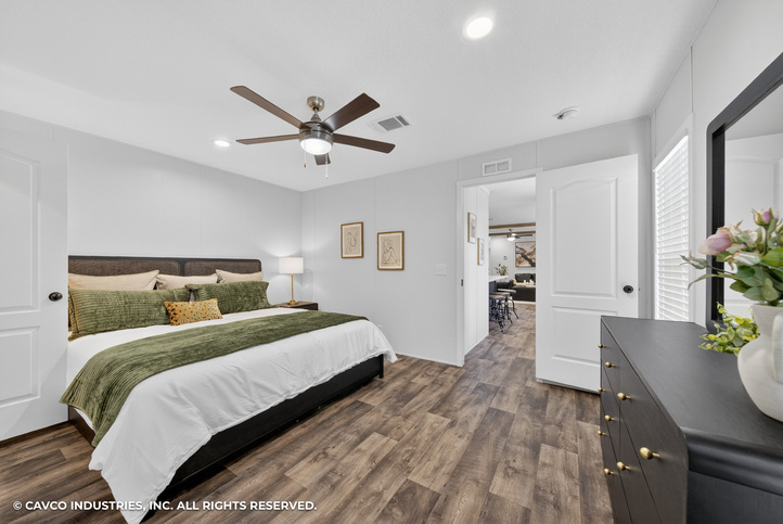 Grady 16722A | 2 bedroom, 2 bathroom, 1080 sqft home | Built by Cavco - Douglas in Douglas, GA.