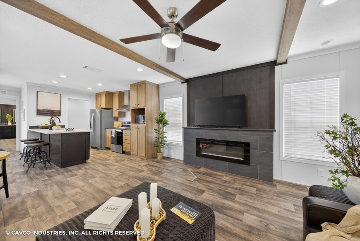 Grady 16722A | 2 bedroom, 2 bathroom, 1080 sqft home | Built by Cavco - Douglas in Douglas, GA.