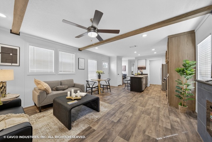 Grady 16722A | 2 bedroom, 2 bathroom, 1080 sqft home | Built by Cavco - Douglas in Douglas, GA.