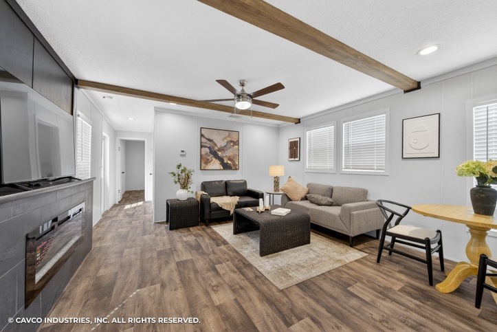Grady 16722A | 2 bedroom, 2 bathroom, 1080 sqft home | Built by Cavco - Douglas in Douglas, GA.