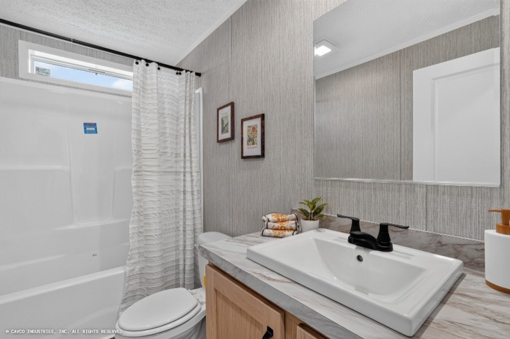 Dart 28483F | 3 bedroom, 2 bathroom, 1280 sqft home. Built by Cavco - Clarion in Shippenville, PA.