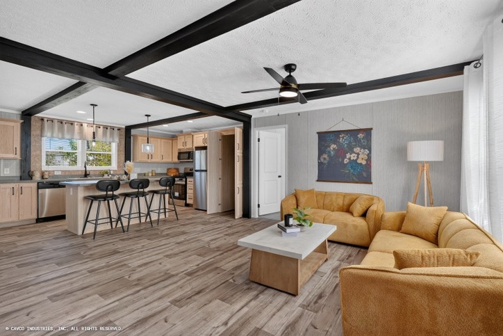 Dart 28483F | 3 bedroom, 2 bathroom, 1280 sqft home. Built by Cavco - Clarion in Shippenville, PA.