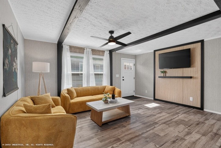 Dart 28483F | 3 bedroom, 2 bathroom, 1280 sqft home. Built by Cavco - Clarion in Shippenville, PA.