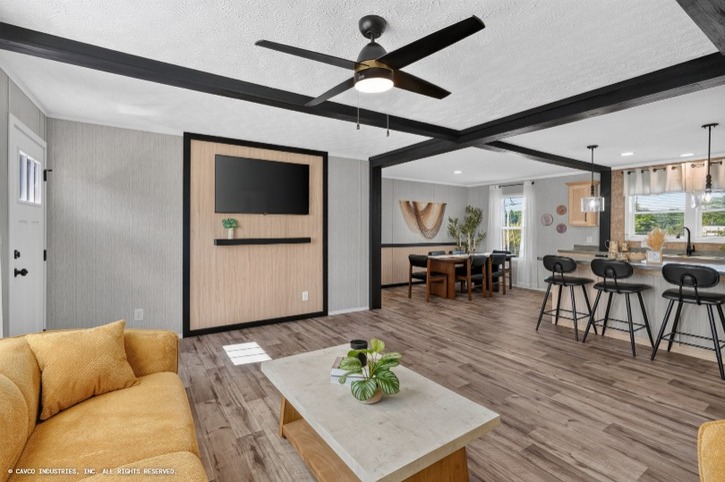 Dart 28483F | 3 bedroom, 2 bathroom, 1280 sqft home. Built by Cavco - Clarion in Shippenville, PA.
