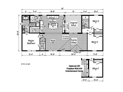 Westlake Modular 28603D | 3 bedroom, 2 bathroom, 1600 sqft home | Built by Cavco - Dorchester in Dorchester, WI.