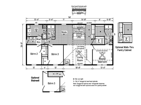 Beacon Prestige 28563A | 3 bedroom, 2 bathroom, 1493 sqft home. Built by Cavco - Shippenville in Shippenville, PA.