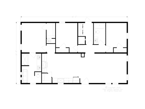Craft Select 28463A | 3 bedroom, 2 bathroom, 1226 sqft home. Built by Cavco - Plant City in Plant City, FL.