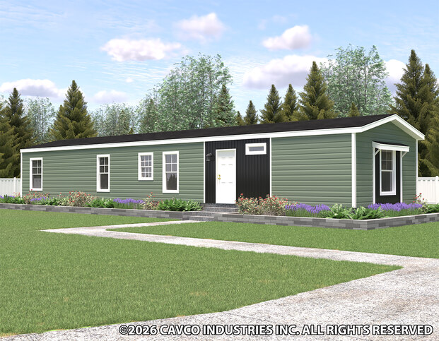 Clover | 3 bedroom, 2 bathroom, 1012 sqft home. Built by Cavco - Rocky Mount in Rocky Mount, VA. National Community house.