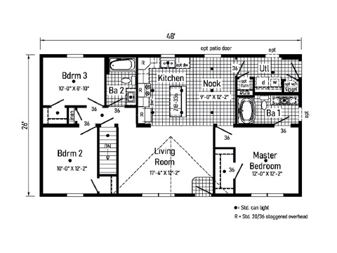 Limited 26483AM | 3 bedroom, 2 bathroom, 1248 sqft home. Built by Cavco - Emlenton in Emlenton, PA