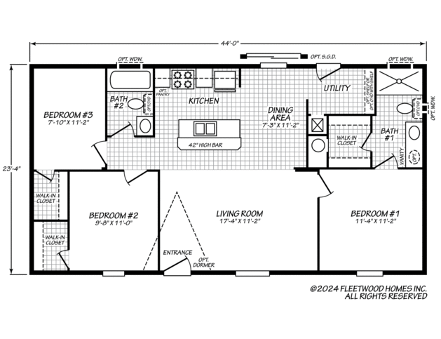 Pure Homes 24443U Manufactured Home from Fleetwood Homes, a Cavco Company