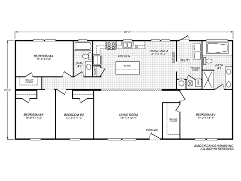 The Answer House 28604A | 4 bedroom, 2 bathroom, 1680 sqft home. Built by Cavco - Fort Worth in Fort Worth, TX.