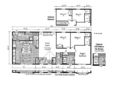 Nova Elite 4 28643D | 3 bedroom, 2 bathroom, 1707 sqft home. Built by Cavco - Clarion in Shippenville, PA.