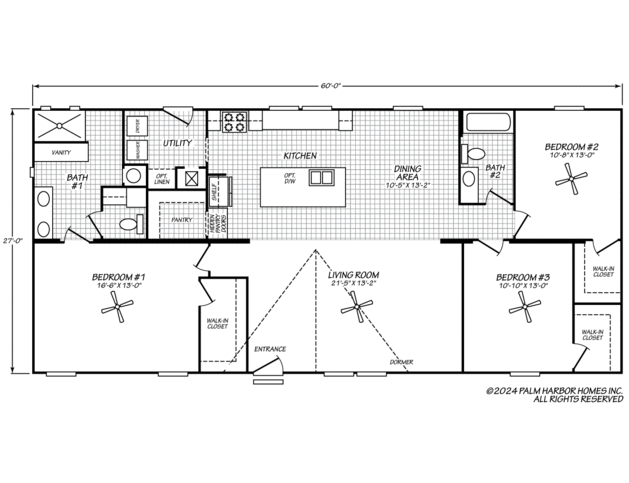 Secret Cove 28603C Manufactured Home from Palm Harbor Homes, a Cavco ...