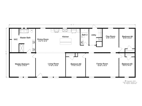 Craft Select 30764A | 4 bedroom, 2 bathroom, 2280 sqft home. Built by Cavco - Plant City in Plant City, FL.