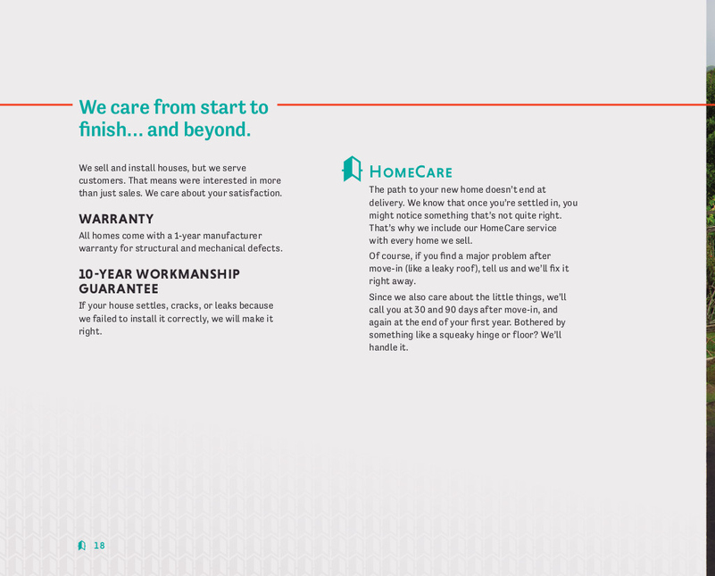 We care from start to finish... and beyond.