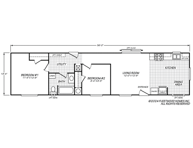 Broadmore 14562B Manufactured Home from Fleetwood Homes, a Cavco Company