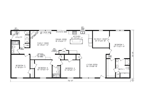 The Westminster | 4 bedroom, 3 bathroom, 2330 sqft home built by Cavco - Nappanee in Nappanee, IN