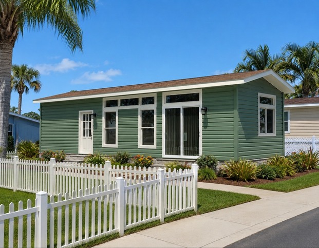 Lake Charles 13381B | 1 bedroom, 1 bathroom, 495 sqft home | Built by Cavco - Ocala in Ocala, FL.