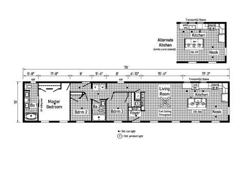 Sapphire 16762B | 2 bedroom, 2 bathroom, 1140 sqft home | Built by Cavco - Dorchester in Dorchester, WI.