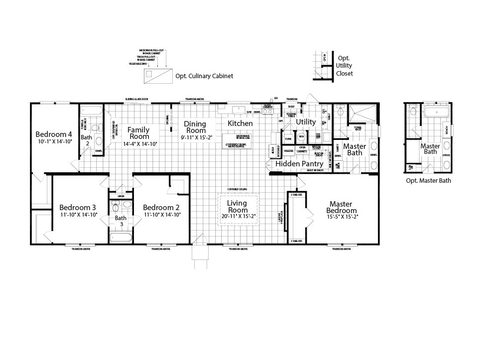 El Rancho IV | 4 bedroom, 3 bathroom, 2356 sqft home | Built by Cavco - Austin in Austin, TX.
